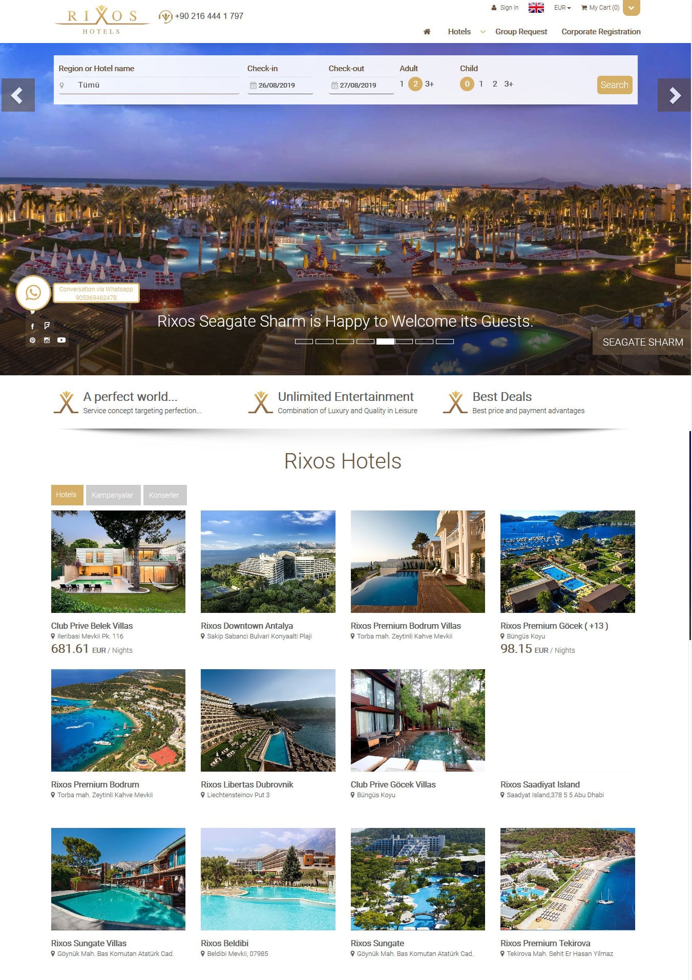 elektraweb central reservation system for chain hotels