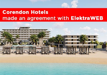 Corendon Hotels made an made an agreement with ElektraWEB