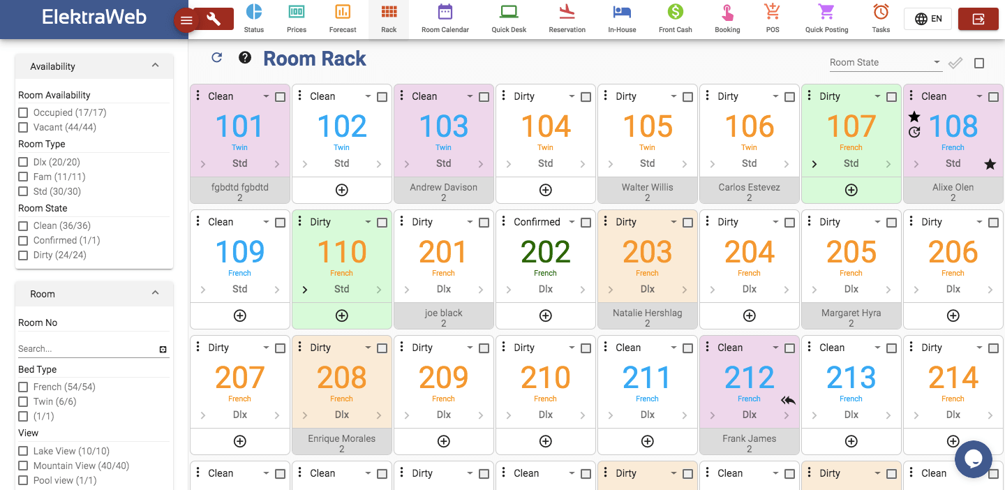 elektraweb hotel management software