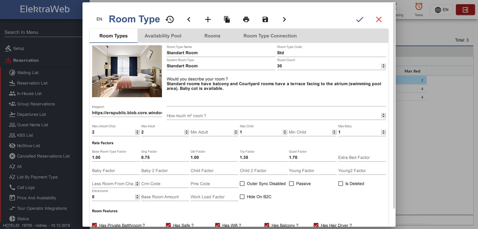 elektraweb hotel management software