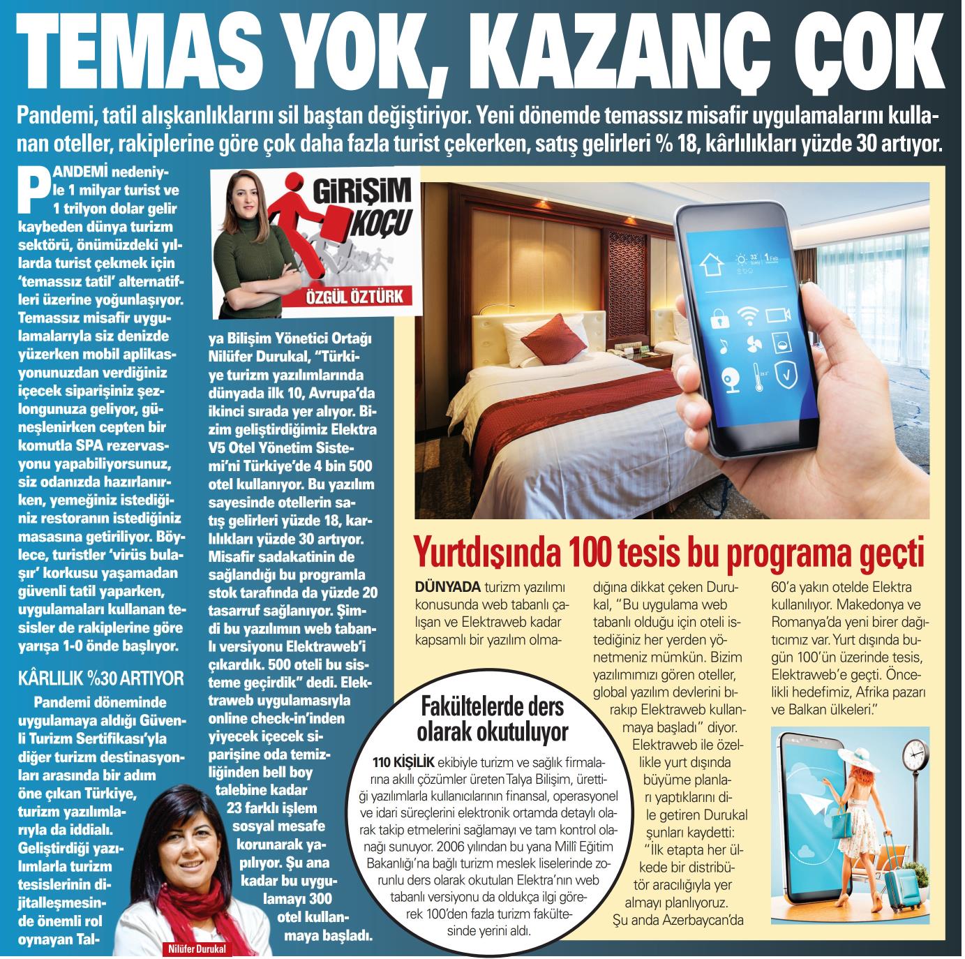 Temas Yok Kazanç Çok – Akşam Gazetesi (17.04.2021)