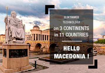 Elektraweb Technology on 3 Continents in 11 Countries; HELLO MACEDONIA!