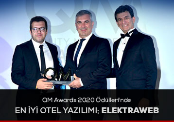 QM Awards 2020 Ödüllerinde EN İYİ OTEL YAZILIMI; ELEKTRAWEB