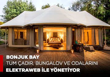 Bonjuk Bay, Tüm Çadır, Bungalov ve Odalarını Elektraweb ile Yönetiyor