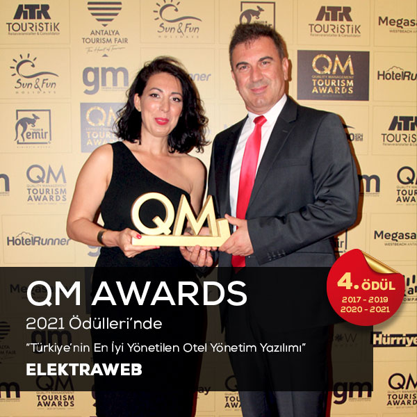 QM Awards Ödülleri’nde “Türkiye’nin En İyi Yönetilen Otel Yönetim Yazılımı”  ELEKTRAWEB