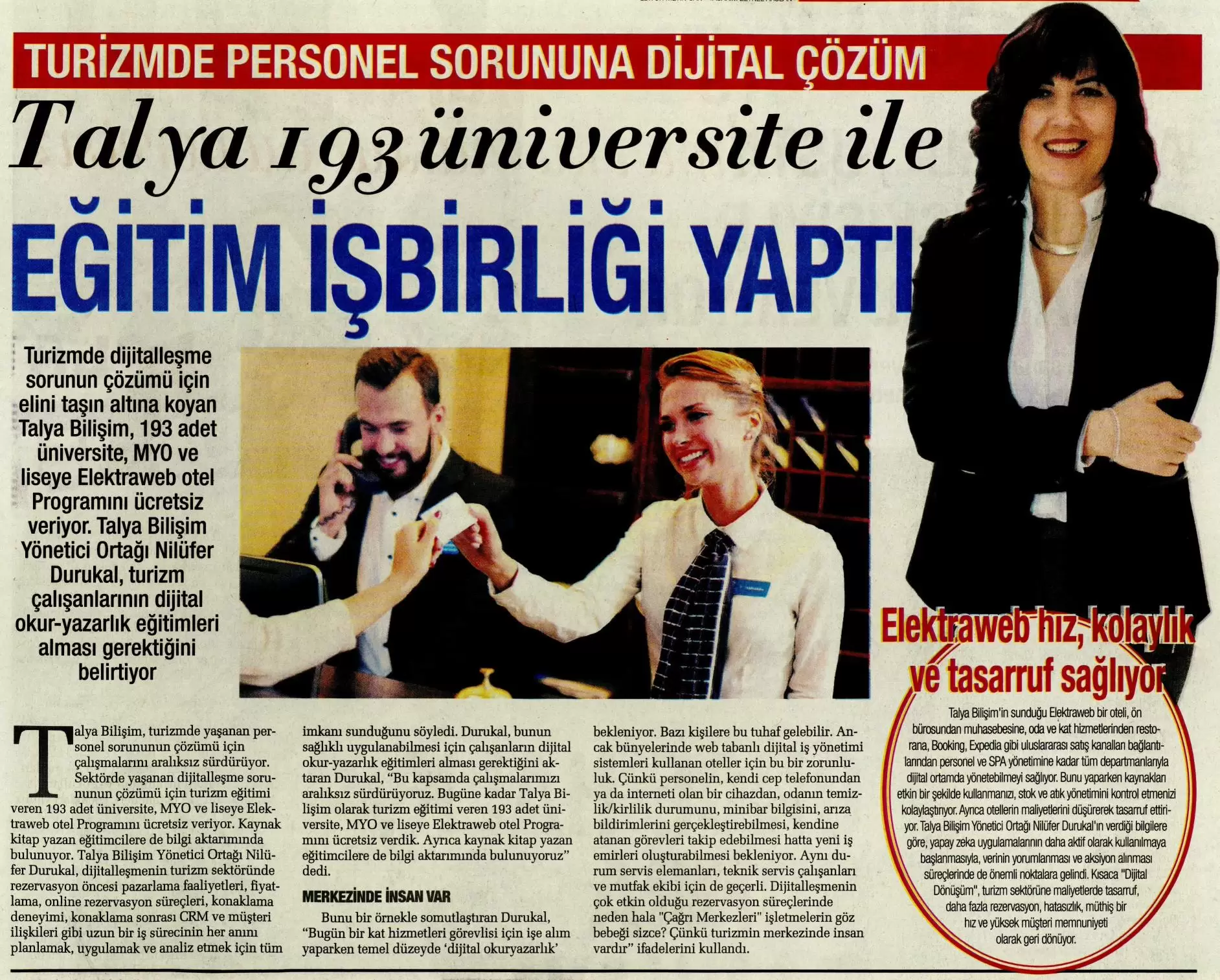 TALYA 193 ÜNİVERSİTE İLE EĞİTİM İŞBİRLİĞİ YAPTI (Sabah Gazetesi – 28.08.2022)